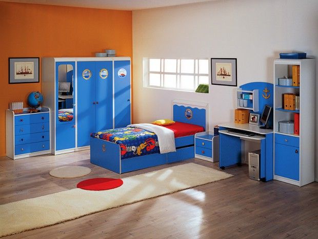 Diferentes estilos de decoração de um quarto infantil para um menino