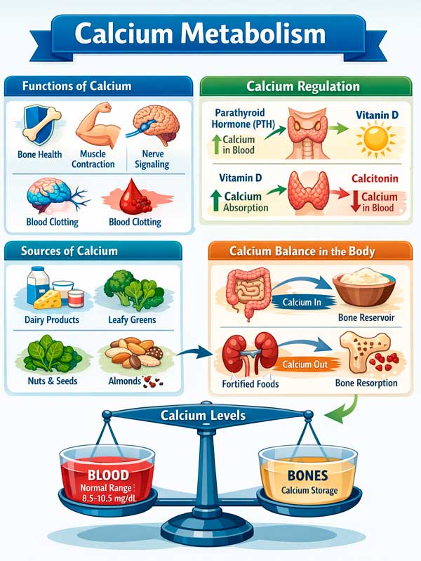 Metabolismo do cálcio: como o cálcio é regulado no organismo, o que ...